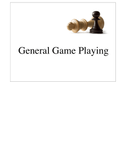 General Game Playing - Stanford Logic Group