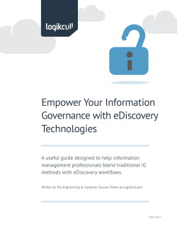 Empower Your Information Governance with eDiscovery