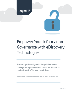 Empower Your Information Governance with eDiscovery
