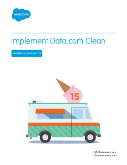 Implementing Data.com Clean