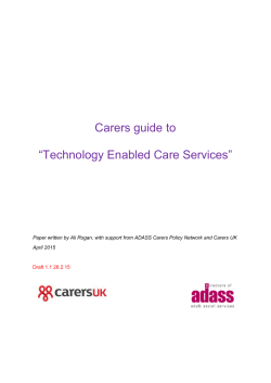 ADASS guide to technology for carers draft Feb 15