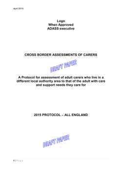 Cross border assessment of carers