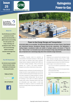 Hydrogenics Power-to-Gas Issue 25