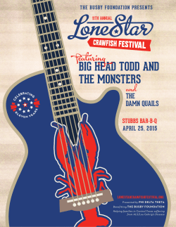 sponsor packet - LoneStar Crawfish Festival