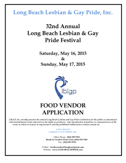 Long Beach Lesbian & Gay Pride, Inc. 32nd Annual Long Beach