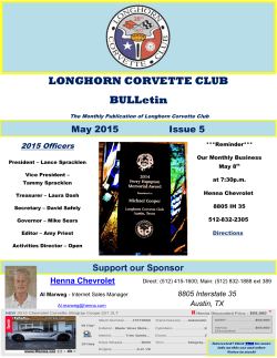 May - Longhorn Corvette Club