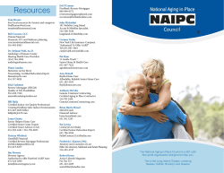 Brochure - Long Island Chapter National Aging In Place Council
