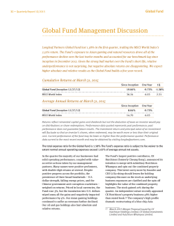 2015 Q1 Global Fund Discussion