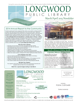 Previous Month - Longwood Public Library