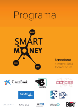 Descargar el programa final de Smart Money Barcelona