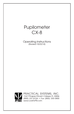 Pupilometer CX-8