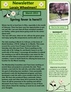 March Newsletter LW 2015