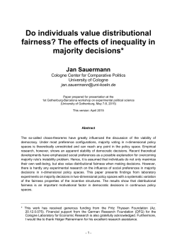 Do individuals value distributional fairness?