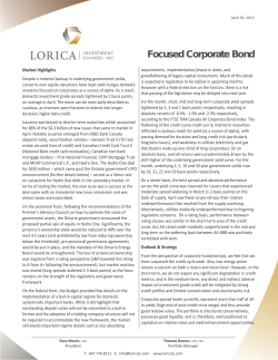 Focused Corporate Bondâ¦April 2015