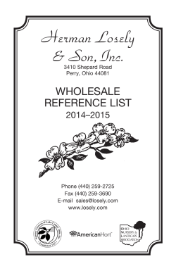 Our Catalog - Herman Losely & Son, Inc.