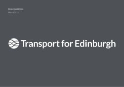 Transport for Edinburgh Brand Guidelines