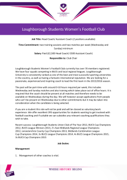 Head Coach - Loughborough Sport