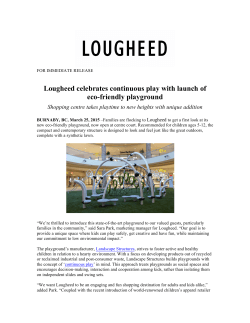 Lougheed celebrates continuous play with launch of eco