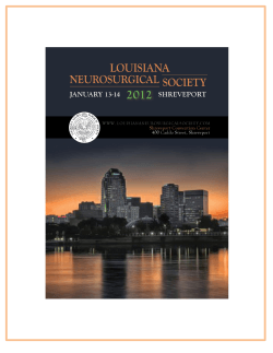 2012 - Louisiana Neurosurgical Society