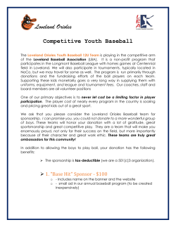 Loveland Orioles Youth Baseball