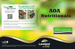 AOA brochure - Loveland Products