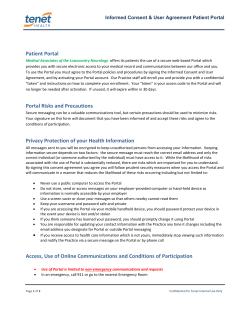 Patient Portal Consent - Medical Associates of Lowcountry Neurology