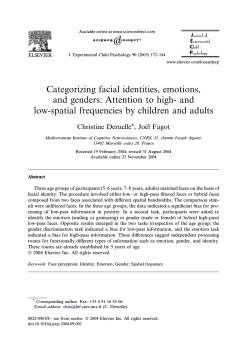Categorizing facial identities, emotions, and genders: Attention to