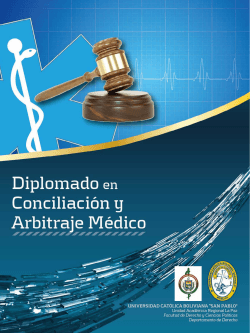 ConciliaciÃ³n y Arbitraje MÃ©dico - Universidad CatÃ³lica Boliviana