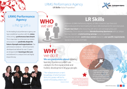 LR Skills VP_V 0 4.indd - LRMG Performance Agency