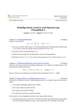 ModellgestÃ¼tzte Analyse und Optimierung Ãbungsblatt 4