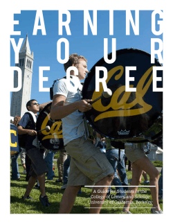 Earning Your Degree - Office of Undergraduate Advising