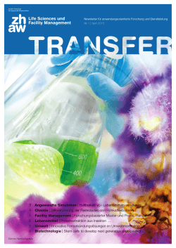 aktuelle Ausgabe des TRANSFER Newsletter
