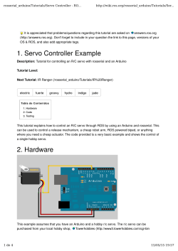1. Servo Controller Example 2. Hardware