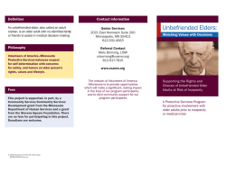 Minnesota Unbefriended Elders Brochure