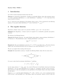 1 Introduction 2 The ergodic theorem