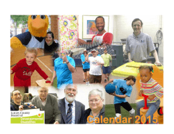 Calendar 2015 - Lucas County Board of Developmental Disabilities