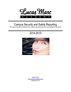 Safety Reporting - Lucas Marc Academy