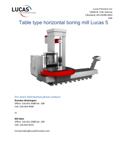 Table type horizontal boring mill Lucas 5