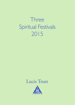 Three Spiritual Festivals 2015
