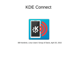 April 20 â KDE Connect/b