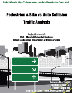 Pedestrian & Bike vs. Auto Collision Traffic Analysis