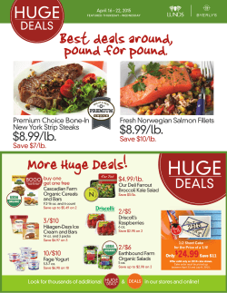 More Huge Deals! - Lunds & Byerlys