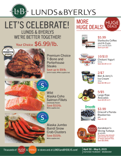 leT`s CeleBraTe! - Lunds & Byerlys