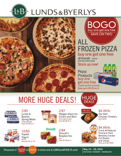 MORE HUGE DEALS! - Lunds & Byerlys