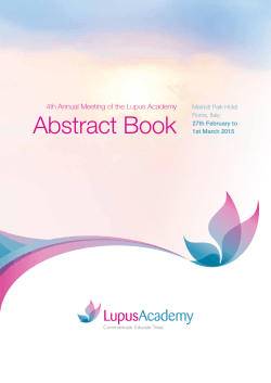 Abstract Book - Lupus Academy