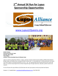 How to Become a Run for Lupus Sponsor