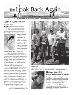 Summer 2015 Newsletter - Lower Saucon Township Historical Society