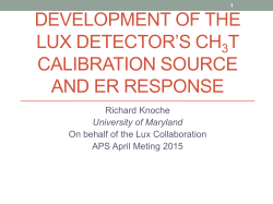 Development of the LUX detector`s CH3T calibration source and ER