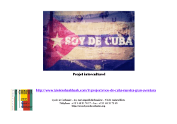 Projet SOY de CUBA