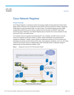 Cisco Network Registrar 7.2 - Lyme Computer Systems, Inc